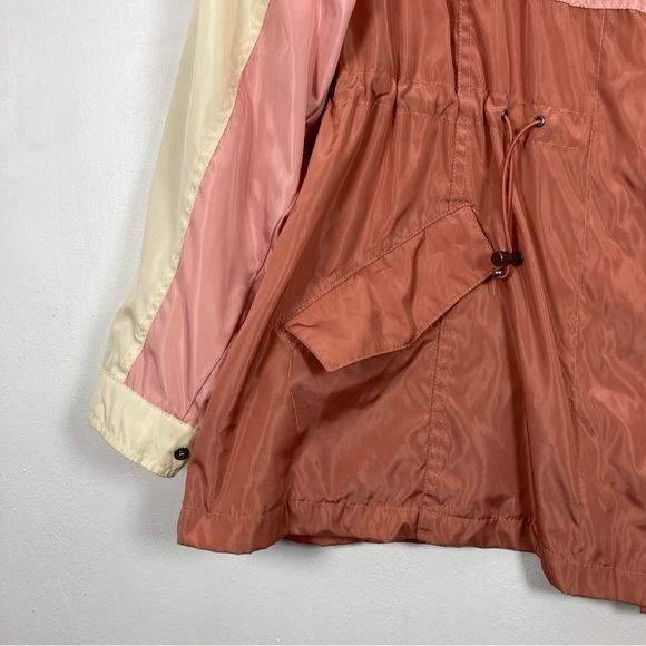 Torrid Women's Pink/Cream Utility Jacket Size 2 Waterproof Rain - Picture 7 of 16